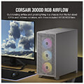 case corsair 3000d icue rgb airflow tempered glass midi tower white extra photo 1