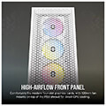 case corsair 3000d icue rgb airflow tempered glass midi tower white extra photo 4