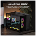 case corsair 2500d airflow dual chamber tempered glass midi tower black extra photo 1