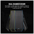 case corsair 2500x icue link rgb dual chamber tempered glass midi tower black extra photo 2