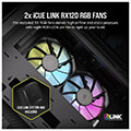 case corsair 2500x icue link rgb dual chamber tempered glass midi tower black extra photo 3