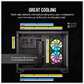 case corsair 2500x icue link rgb dual chamber tempered glass midi tower black extra photo 5