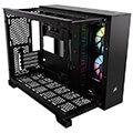 case corsair 2500x icue link rgb dual chamber tempered glass midi tower black extra photo 8