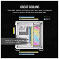 case corsair 6500x icue link rgb dual chamber tempered glass midi tower white extra photo 5