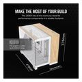 case corsair 2500x dual chamber tempered glass midi tower micro atx white bamboo wood extra photo 5