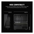 case corsair 3500x tempered glass midi tower black extra photo 5