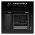 case corsair frame 4000d modular midi tower tempered glass black mini itx micro atx atx e atx extra photo 8