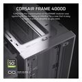 case corsair frame 4000d modular midi tower tempered glass white mini itx micro atx atx e atx extra photo 1