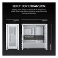 case corsair frame 4000d modular midi tower tempered glass white mini itx micro atx atx e atx extra photo 8