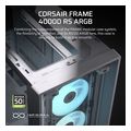 case corsair frame 4000d rs argb modular midi tower tempered glass white mini itx micro atx atx eat extra photo 1