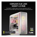 case corsair 5000t lx icue link rgb mid tower tempered glass white cc 9011299 ww extra photo 1