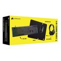 corsair 4 in 1 gaming bundle k55 core keyboard harpoon pro mouse hs35v2 71 headset mm100 mousepa extra photo 1