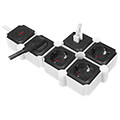 logilink lps276u socket 4 way snake shaped 2x usb a white black 15m extra photo 1