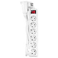 logilink lps274 socket 6 way slim switch with pass through plug white 15m extra photo 3