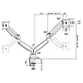 logilink bp0043 dual mount monitor 13 32 aluminum gas spring extra photo 1