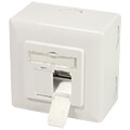logilink np0124 outlet cat6awall outlet box 2x rj45 pure white extra photo 1