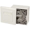 logilink np0124 outlet cat6awall outlet box 2x rj45 pure white extra photo 2