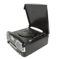 camry cr1134b turntable with cd mp3 usb sd recording black extra photo 1
