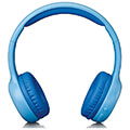 lenco hpb 110bu kids bluetooth headphone stickers blue extra photo 1