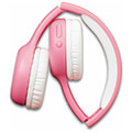lenco hpb 110pk kids bluetooth headphone stickers pink extra photo 2