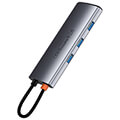 baseus metal gleam series 7 in 1 multifuction type c hdmi 4k 3xusb30 pd card reader extra photo 2