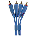 udg gear u97001lb ultimate audio cable set rca rca blue straight 15m extra photo 1