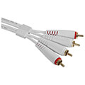 udg gear u97001wh ultimate audio cable set rca rca white straight 15m extra photo 1