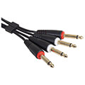 udg gear u97002bl ultimate audio cable set 1 4 jack 1 4 jack black straight 15m extra photo 2