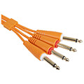 udg gear u97002or ultimate audio cable set 1 4 jack 1 4 jack orange straight 15m extra photo 1