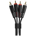 udg gear u97003bl ultimate audio cable set rca rca black straight 3m extra photo 2