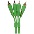 udg gear u97003gr ultimate audio cable set rca rca green straight 3m extra photo 1