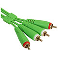 udg gear u97003gr ultimate audio cable set rca rca green straight 3m extra photo 2