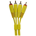 udg gear u97003yl ultimate audio cable set rca rca yellow straight 3m extra photo 1