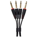 udg gear u97004bl ultimate audio cable set 1 4 jack 1 4 jack black straight 3m extra photo 1