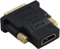 hama 34035 dvi hdmi adapter dvi plug hdmi socket gold plated shielded extra photo 1