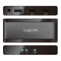 logilink cv0093 4k displayport 12 splitter 1x dp to 2xhdmi extra photo 1