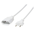 logilink cp127 power cord extension euro cee 7 16 plug to socket 3m white extra photo 1