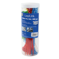 logilink kab0017 cable tie set 300pcs 2 lengths red green blue yellow extra photo 1