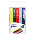 logilink kab0008 cable tie with velco 180x20mm 5pcs yellow green red grey blue extra photo 1