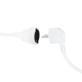 logilink lps101 power extension cord 90 angeled schuko plug to schuko jack 3m white extra photo 3