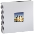 hama 02109 fine art spiral bound album 36x32cm 50 black pages chalk grey extra photo 1