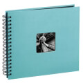 hama 10607 fine art spiral bound album 36x32cm 50 black pages turquoise extra photo 2