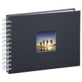 hama 02111 fine art spiral bound album 24x17cm 50 white pages grey extra photo 1