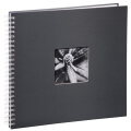 hama 02113 fine art spiral bound album 36x32cm 50 white pages grey extra photo 2