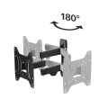 hama 118101 fullmotion tv wall bracket 19 48 2 arms black extra photo 1