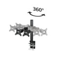 hama 95830 fullmotion monitor arm for 2 screens 26 2 arms black extra photo 2