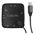 logilink ua0344 usb c multifunction hub otg 3x usb 20 card reader black extra photo 1