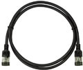 logilink cq9033s patch cable cat6a stp tpe slimline 1m black extra photo 1