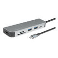 logilink ua0343 usb c multifunction hub 1x usb c pd 20 2x usb 30 1x micro sd 1x sd 1x hdmi extra photo 1