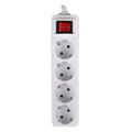 sonora psw401 power strip with 4 sockets on off switch 15m white extra photo 1